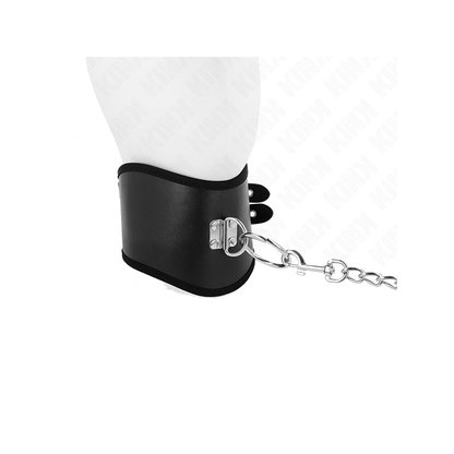 Collar Con Correa 65 Cm Ancho Negro Ajustable 40-55 Cm X 10 Cm