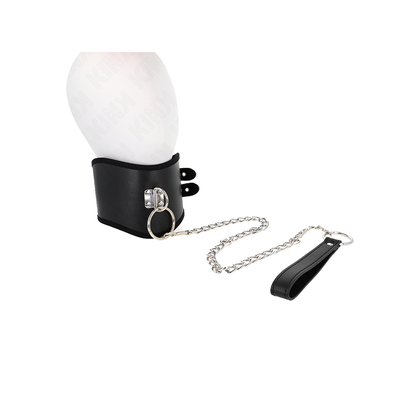 Collar Con Correa 65 Cm Ancho Negro Ajustable 40-55 Cm X 10 Cm