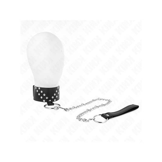 Collar Con Correa 65 Cm Con Remache En V Ajustable 36-43 Cm X 5 Cm