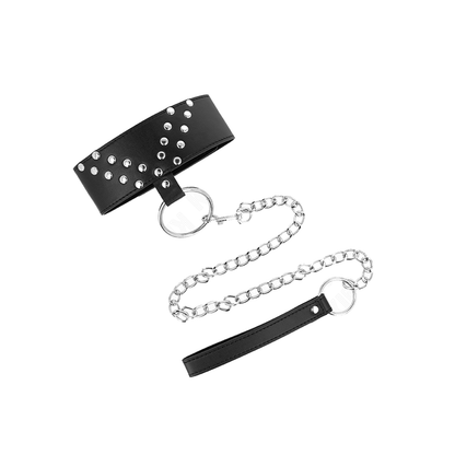 Collar Con Correa 65 Cm Con Remache En V Ajustable 36-43 Cm X 5 Cm