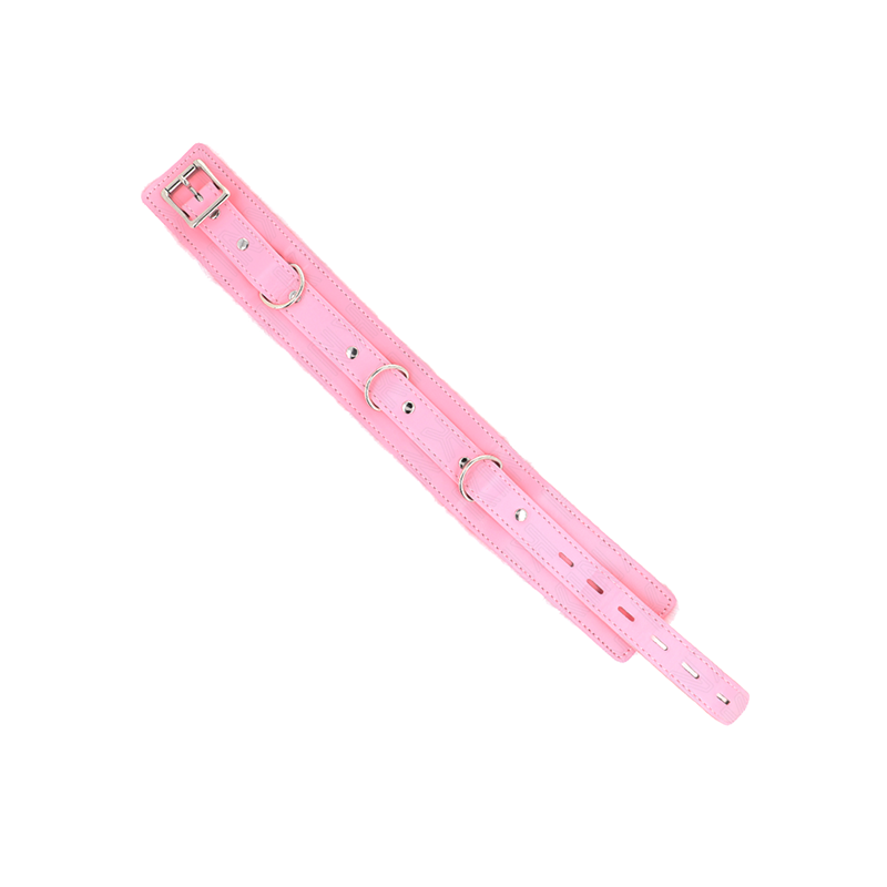 Collar Con Correa 65 Cm Con Restricciones Rosa Ajustable 36-42 Cm X 5.5 Cm