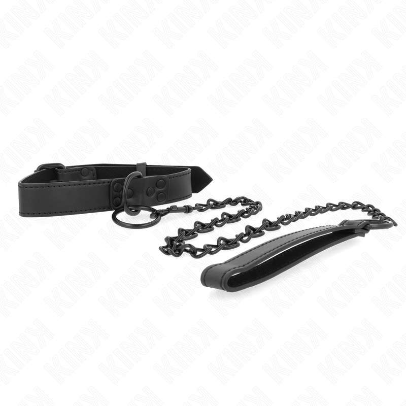 Collar Con Correa 65 Cm Oscuro Ajustable 37-54 Cm X 3 Cm