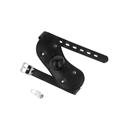 Máscara Bucal Mordaza De Bola Con Cerradura Ajustable 42-60 Cm