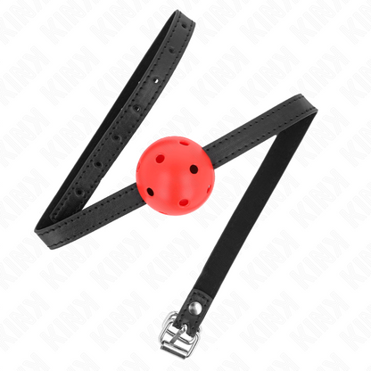 Mordaza De Bola 4.5 Cm Transpirable Simplicity Rojo 62 X 1.5 Cm