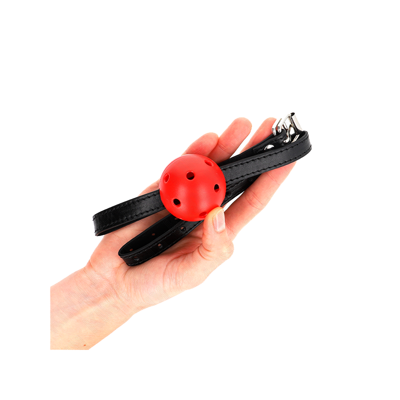 Mordaza De Bola 4.5 Cm Transpirable Simplicity Rojo 62 X 1.5 Cm