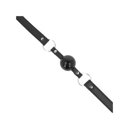 Mordaza De Bola 4 Cm Tpe Con Candado Negro 60 X 2 Cm