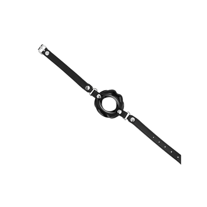 Mordaza Labial 8 Cm Con Correa De Polipiel Negro 63 X 2 Cm Ajustable 39-58 Cm