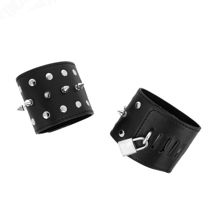 Muñequeras Estilo Punk Con Pinchos 25 X 6 Cm