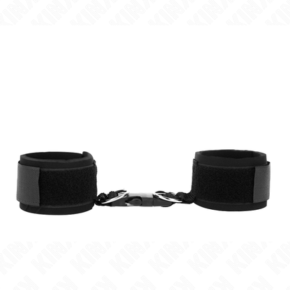 Muñequeras Neopreno Con Cierre De Gancho Negro Ajustable 22-34 Cm