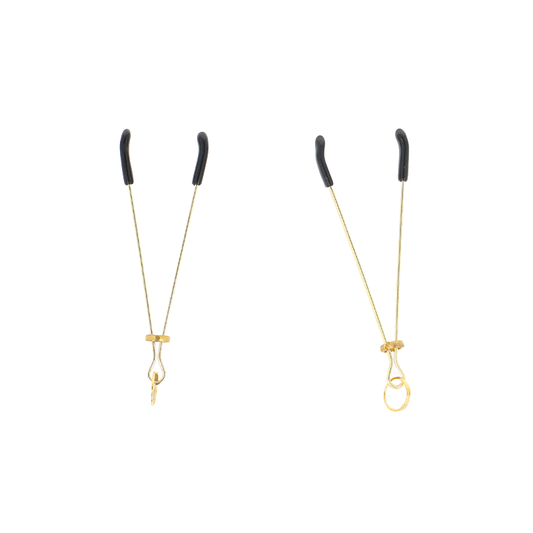 Pinzas Para Pezones Fina Dorado 7 Cm