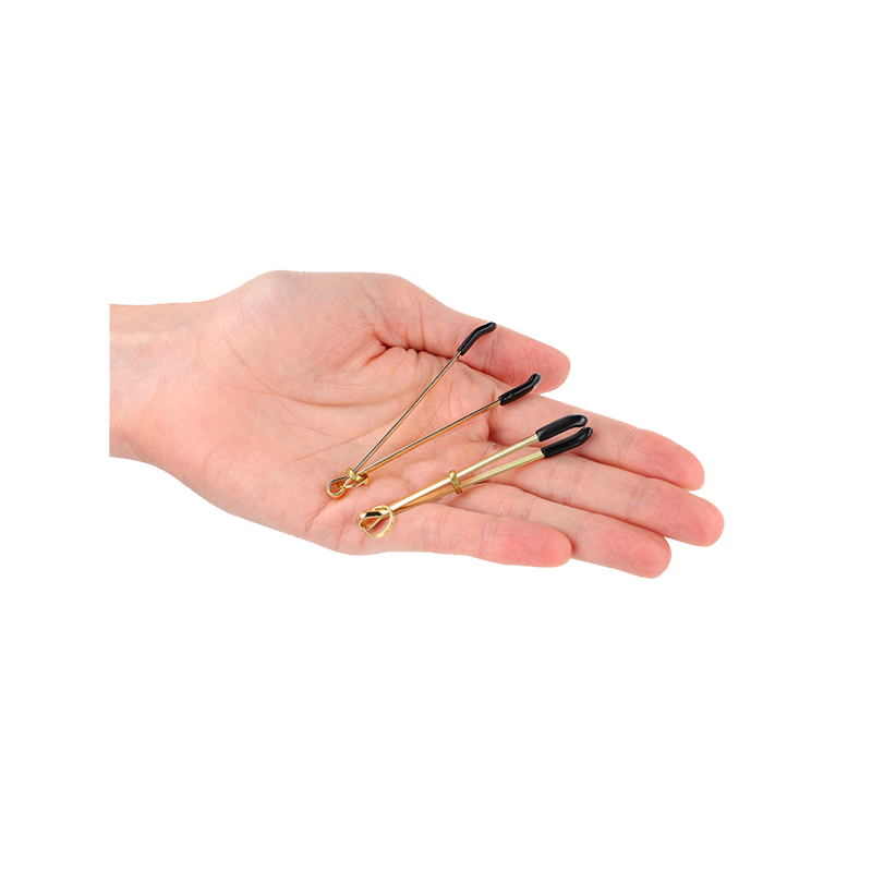 Pinzas Para Pezones Fina Dorado 7 Cm