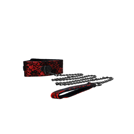 Collar Con Correa 105 Cm De Encaje Con Cinturón De Cuero Real 44 X 5.5 Cm