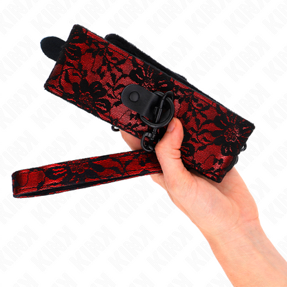 Collar Con Correa 105 Cm De Encaje Con Cinturón De Cuero Real 44 X 5.5 Cm