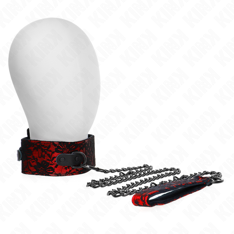 Collar Con Correa 105 Cm De Encaje Con Cinturón De Cuero Real 44 X 5.5 Cm