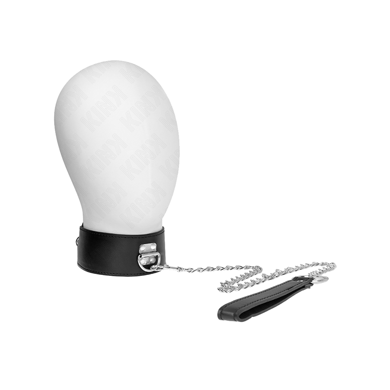 Collar Con Correa 65 Cm Ancho Negro Ajustable 33.5-41 Cm X 5 Cm