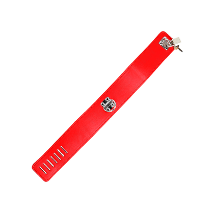 Collar Con Correa 65 Cm Ancho Rojo Ajustable 33.5-41 Cm X 5 Cm