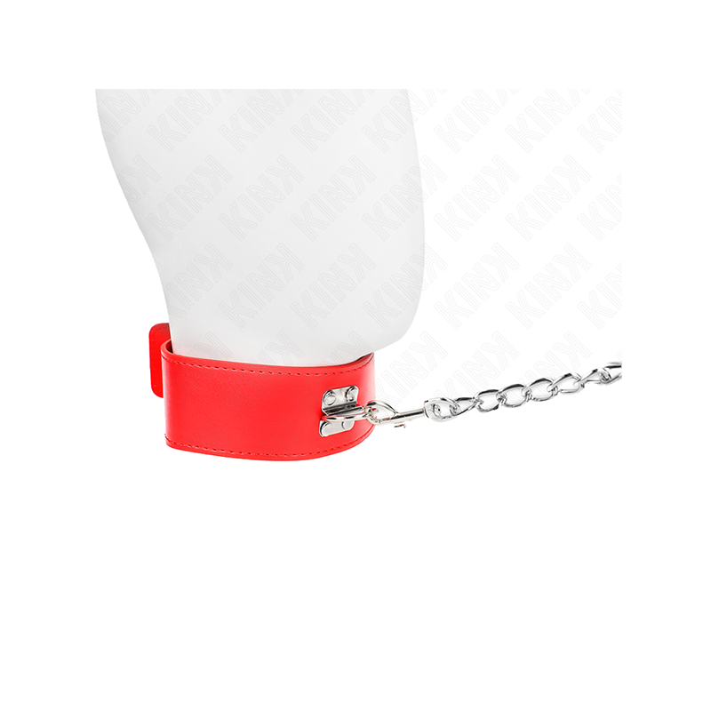 Collar Con Correa 65 Cm Ancho Rojo Ajustable 33.5-41 Cm X 5 Cm