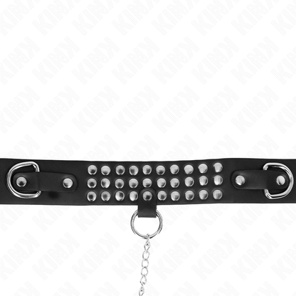 Collar Con Correa 65 Cm Con Brillos Ajustable 37-42 Cm X 5.3 Cm