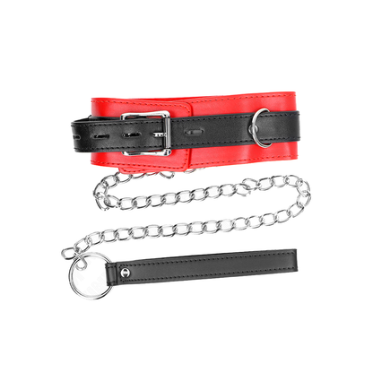 Collar Con Correa 65 Cm Rojo 54 X 4.5 Cm