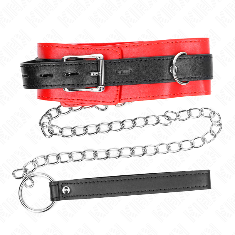 Collar Con Correa 65 Cm Rojo 54 X 4.5 Cm