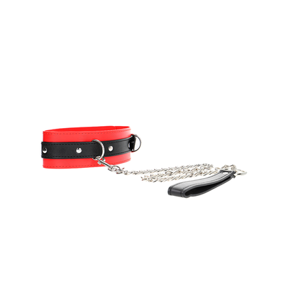 Collar Con Correa 65 Cm Rojo 54 X 4.5 Cm