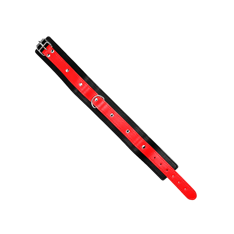 Collar Con Correa 65 Cm Rojo Ajustable 36-43 Cm X 5 Cm
