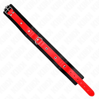 Collar Con Correa 65 Cm Rojo Ajustable 36-43 Cm X 5 Cm