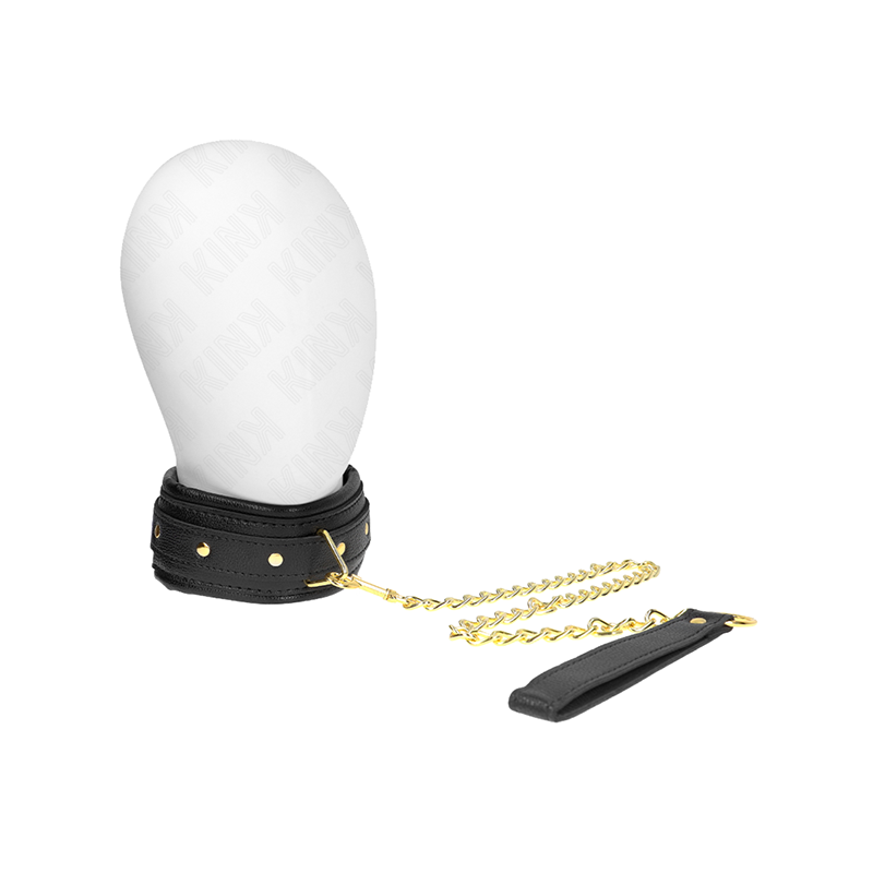 Collar Con Correa Esponja Imitación Cuero Modelo 1 Ajustable 37-54 Cm X 3 Cm