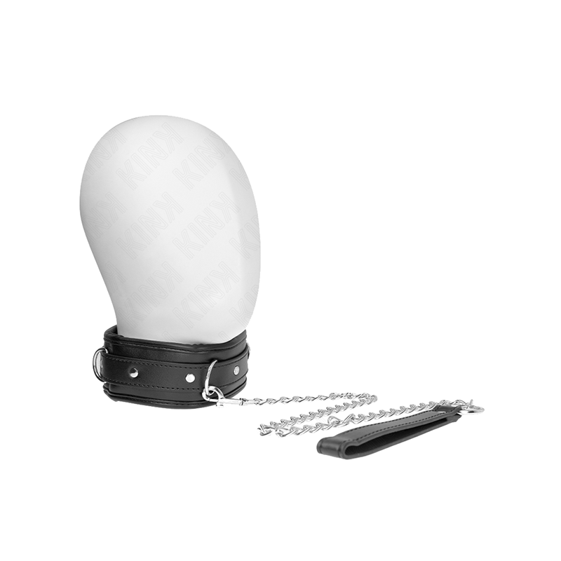 Collar Con Correa Esponja Imitación Cuero Modelo 3 Ajustable 37-54 Cm X 3 Cm