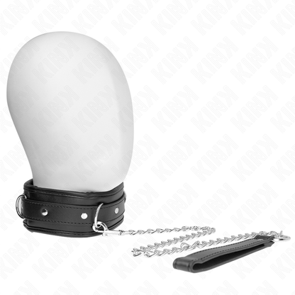 Collar Con Correa Esponja Imitación Cuero Modelo 3 Ajustable 37-54 Cm X 3 Cm