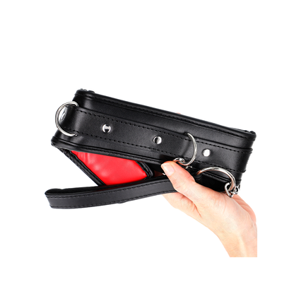 Collar Con Correa Esponja Imitación Cuero Modelo 3 Ajustable 37-54 Cm X 3 Cm