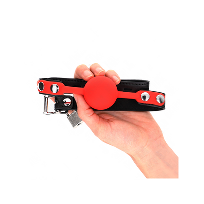 Mordaza De Bola 4 Cm De Silicona Con Candado 60 X 2 Cm