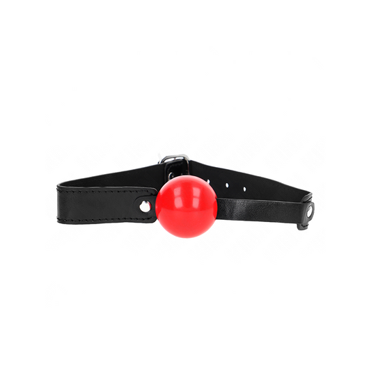 Mordaza De Bola 4 Cm Suave De Tpe Modelo 1 66 X 2.5 Cm Ajustable 41-61 Cm