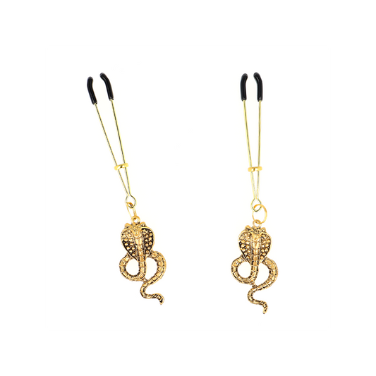 Pinzas Para Pezones Con Colgante De Cobra 6 Cm