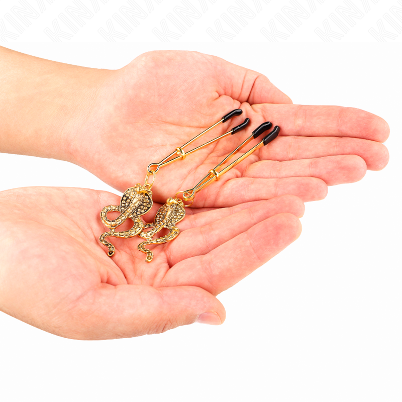 Pinzas Para Pezones Con Colgante De Cobra 6 Cm