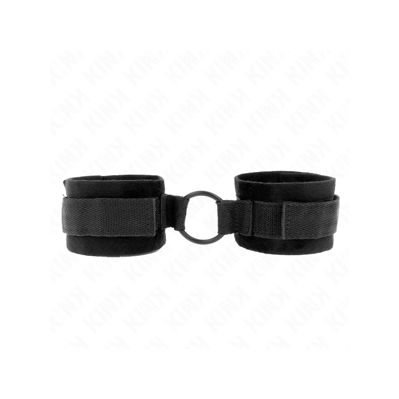 Muñequeras 25 Cm Para Principiantes Con Anilla 4 Cm Negro Ajustable 15-25 Cm