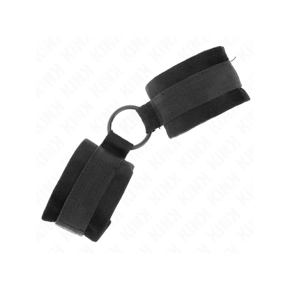 Muñequeras 25 Cm Para Principiantes Con Anilla 4 Cm Negro Ajustable 15-25 Cm
