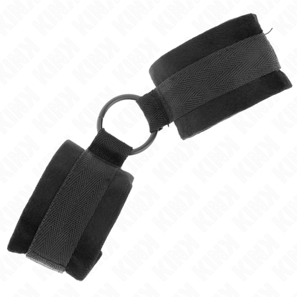 Muñequeras 25 Cm Para Principiantes Con Anilla 4 Cm Negro Ajustable 15-25 Cm