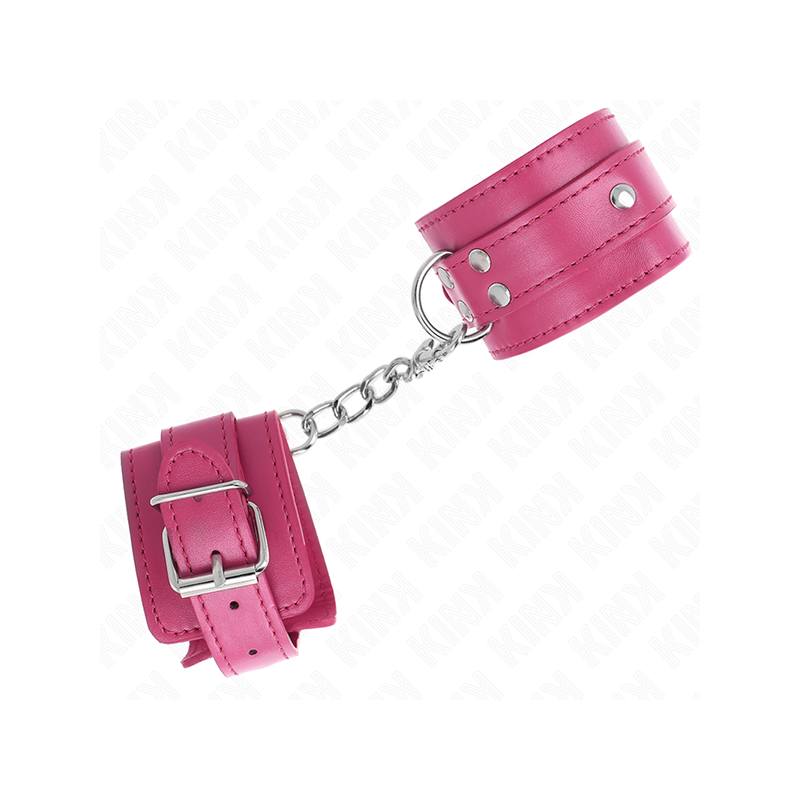 Muñequeras Con 3 Anillas En D Ajustable Rosa 17.5-25 Cm X 6 Cm