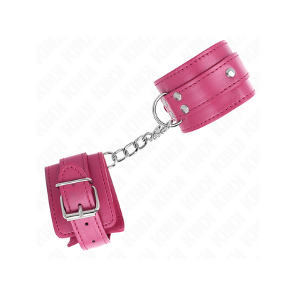 Muñequeras Con 3 Anillas En D Ajustable Rosa 17.5-25 Cm X 6 Cm