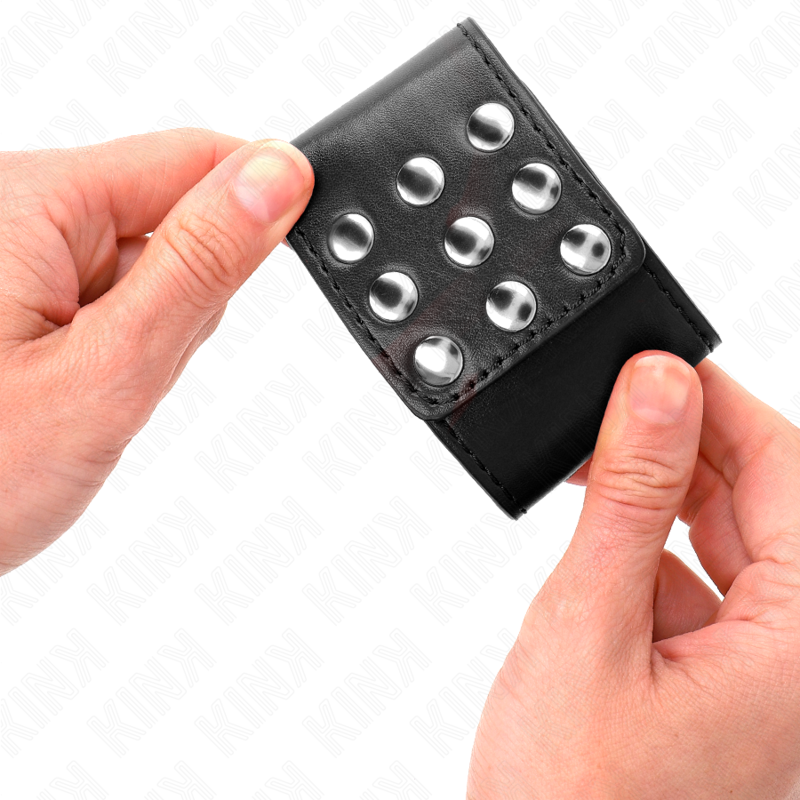 Muñequeras Con Cierre A Presión Ajustable Negro 19-24 Cm X 5.5 Cm