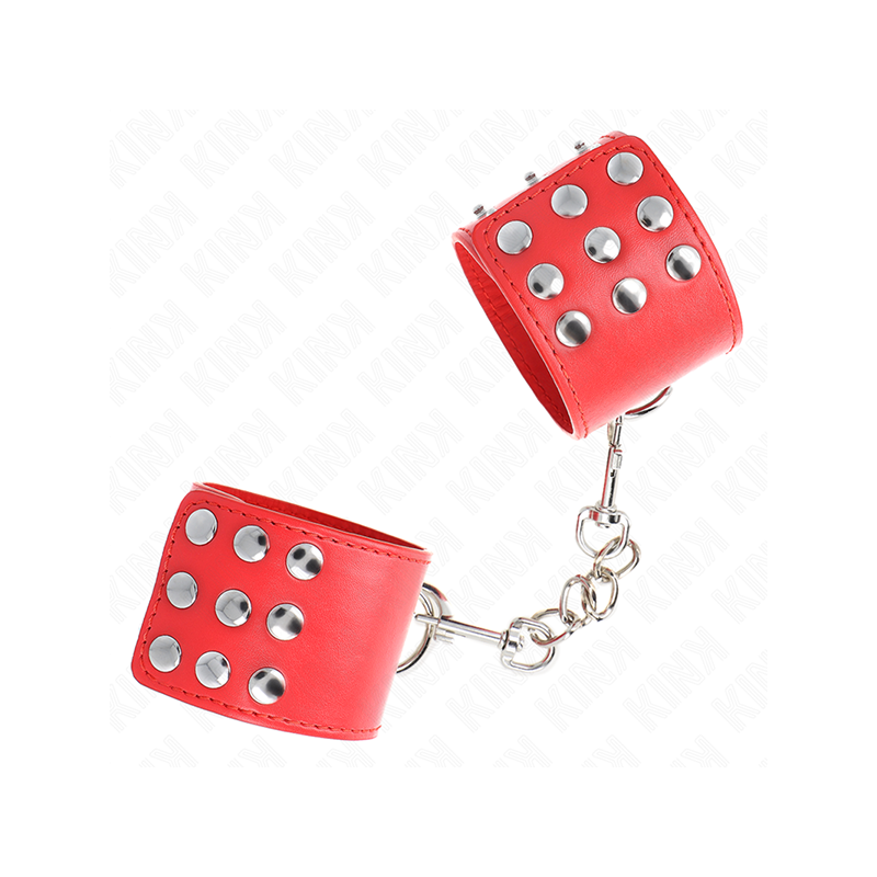 Muñequeras Con Cierre A Presión Ajustable Rojo 19-24 Cm X 5.5 Cm