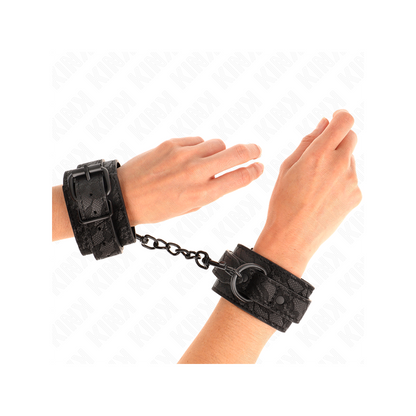 Muñequeras De Encaje Ajustable Negro 19-26 Cm