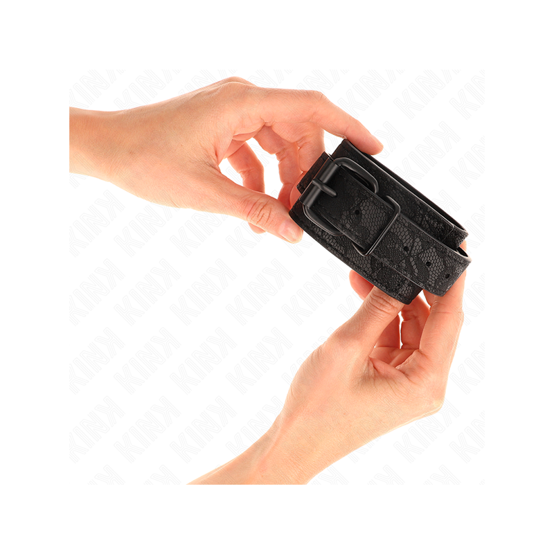 Muñequeras De Encaje Ajustable Negro 19-26 Cm