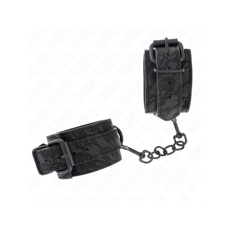 Muñequeras De Encaje Ajustable Negro 19-26 Cm