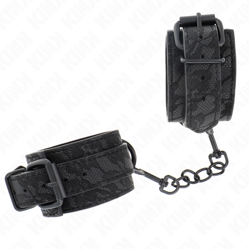Muñequeras De Encaje Ajustable Negro 19-26 Cm