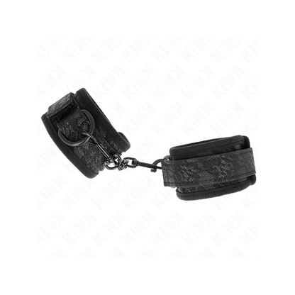 Muñequeras De Encaje Y Neopreno Ajustable Negro 20-29 Cm X 5 Cm