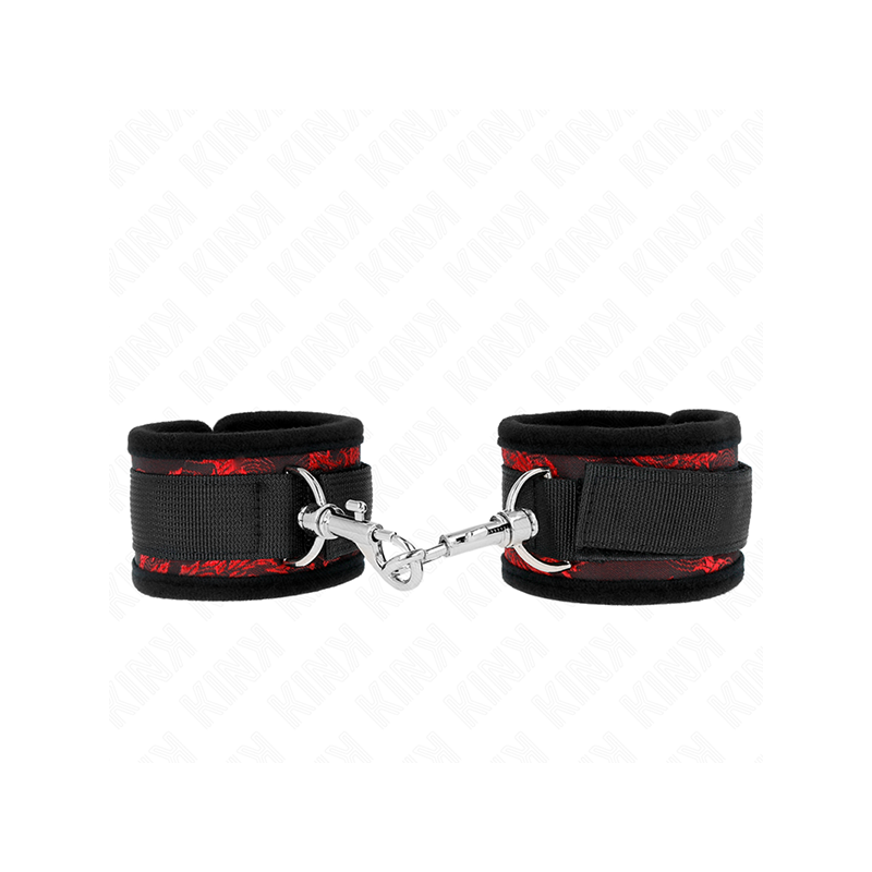 Muñequeras Diseño Escándalo Rojo-Negro