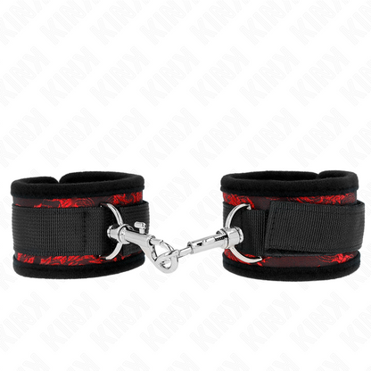 Muñequeras Diseño Escándalo Rojo-Negro