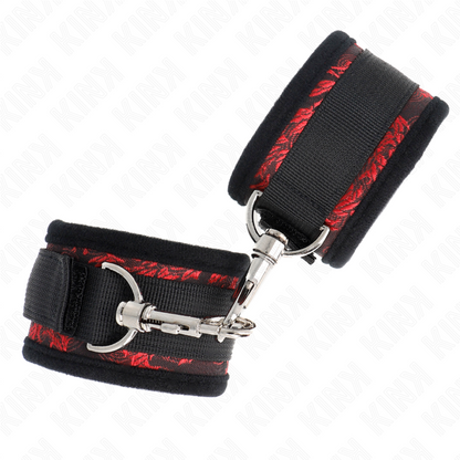 Muñequeras Diseño Escándalo Rojo-Negro